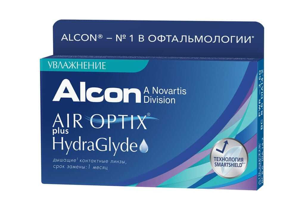   Air Optix plus HydraGlyde (3 ) 